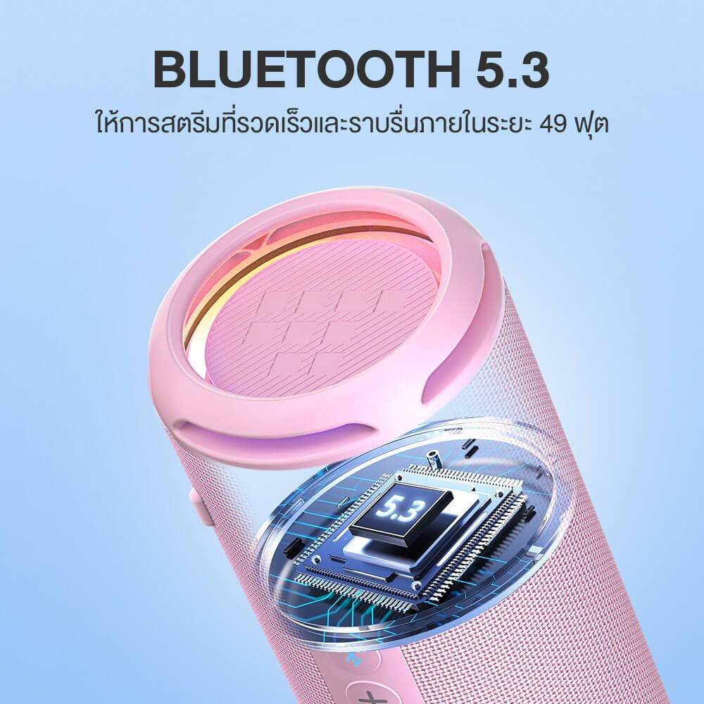 ลำโพงบลูทูธ TRONSMART T7 LITE 24W - สีชมพู_8
